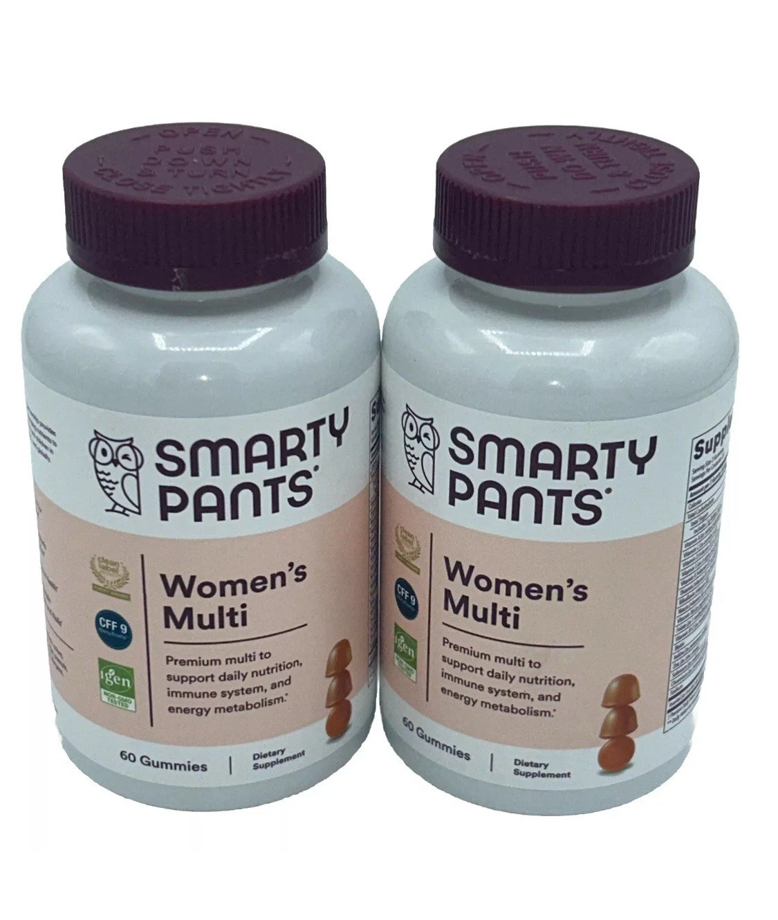 Bundle Of 2 SmartyPants Women's Multivitamin Gummies - 60ct Jan 2025 (120 Total)