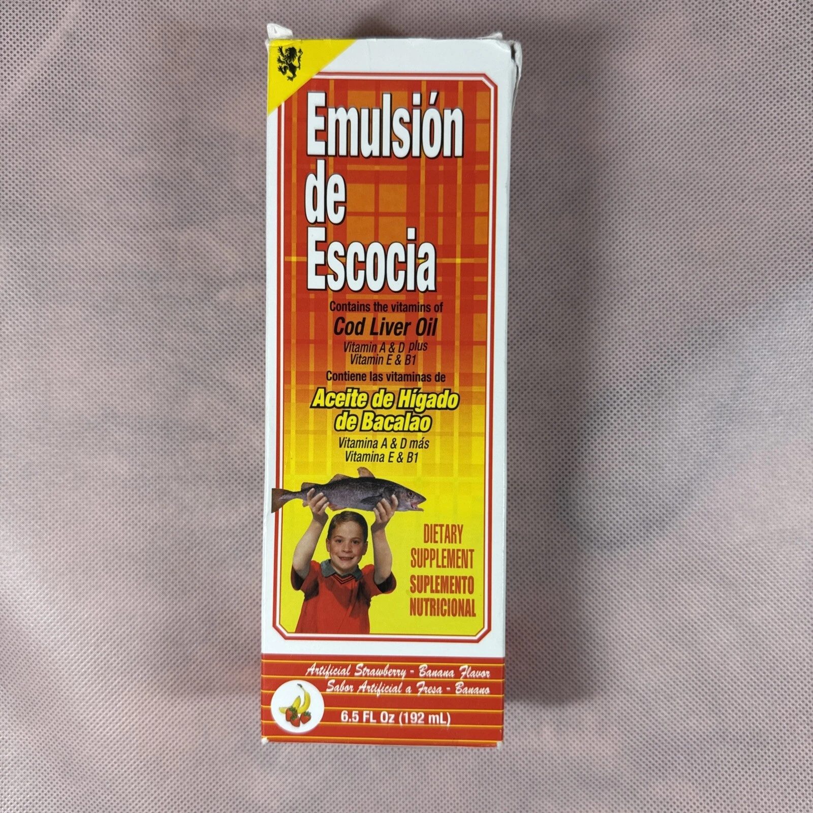 Emulsion De Escocia Strawberry/Banana 6.5 Oz. Cod Liver Oil Q3