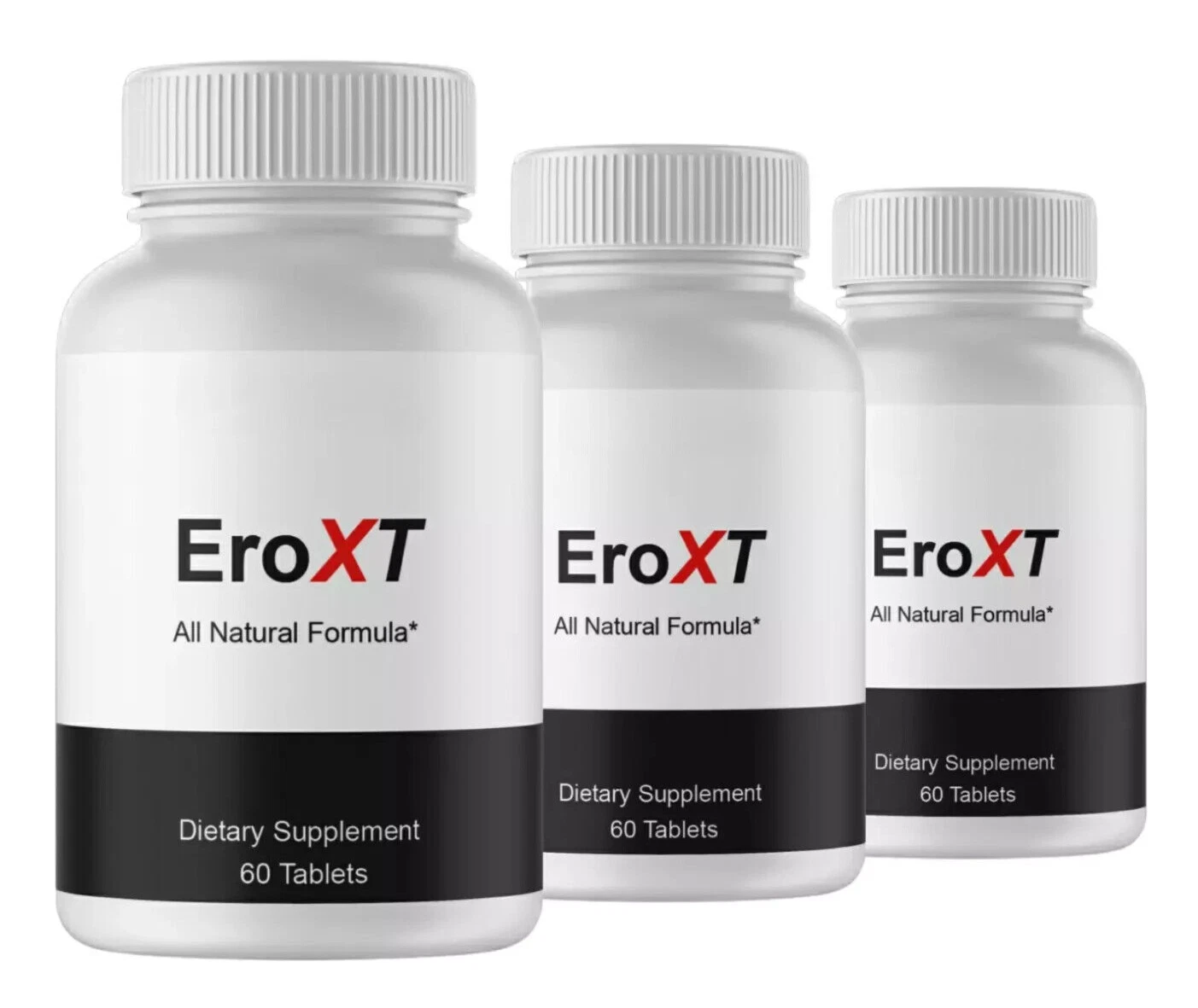 [186557438237] EroXT General Wellness Natural Formula Dietary Supplement (180 Capsules) 3-Pack