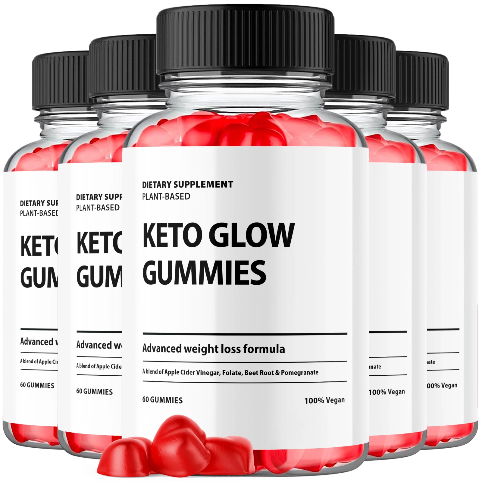Keto Glow Apple Cider Vinegar Gummies Max ACV Strength Supplement 300 Gummies