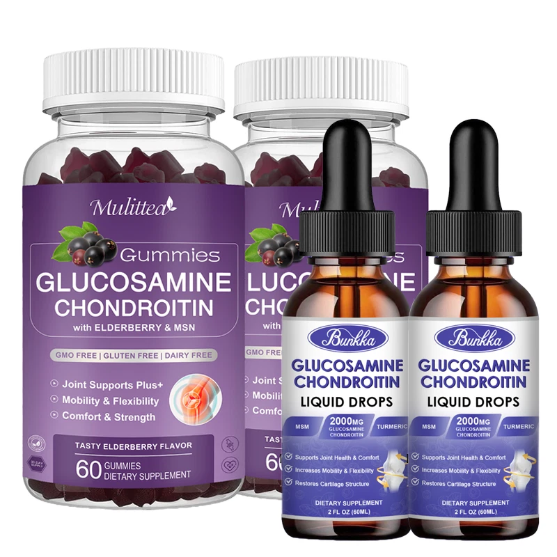 Glucosamine Chondroitin Turmeric & MSM Supplement Joint Support Mobility