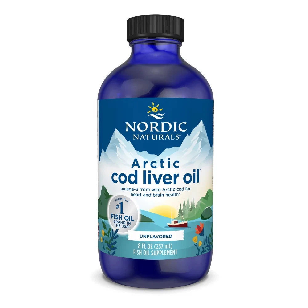 Nordic Naturals Arctic CLO - 100% Wild Cod Liver Oil, Unflavored, 8 Oz