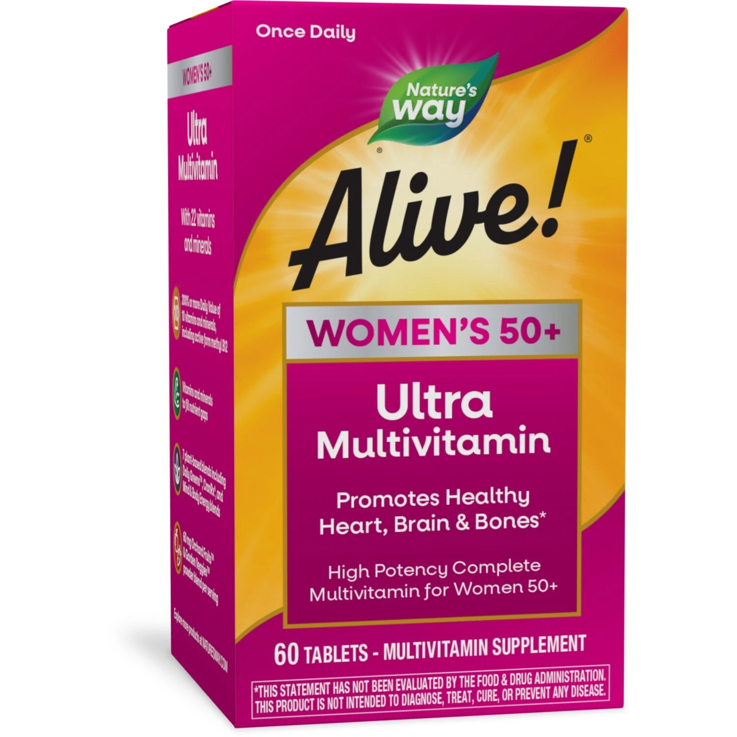 Nature’S Way Alive! Women’S 50+ Ultra Potency Complete Multivitamin, High Potenc