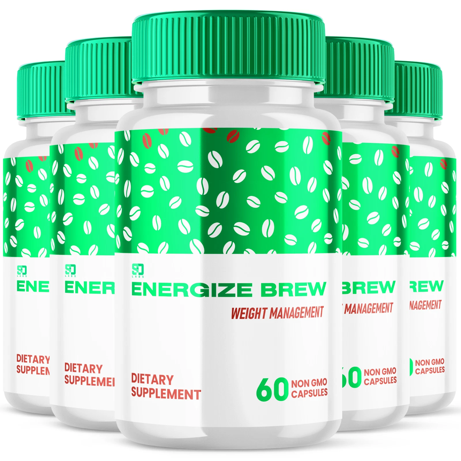 [166915284162] Energize Brew - Advanced Formula Natural Weight Support Supplement (5 Pack)