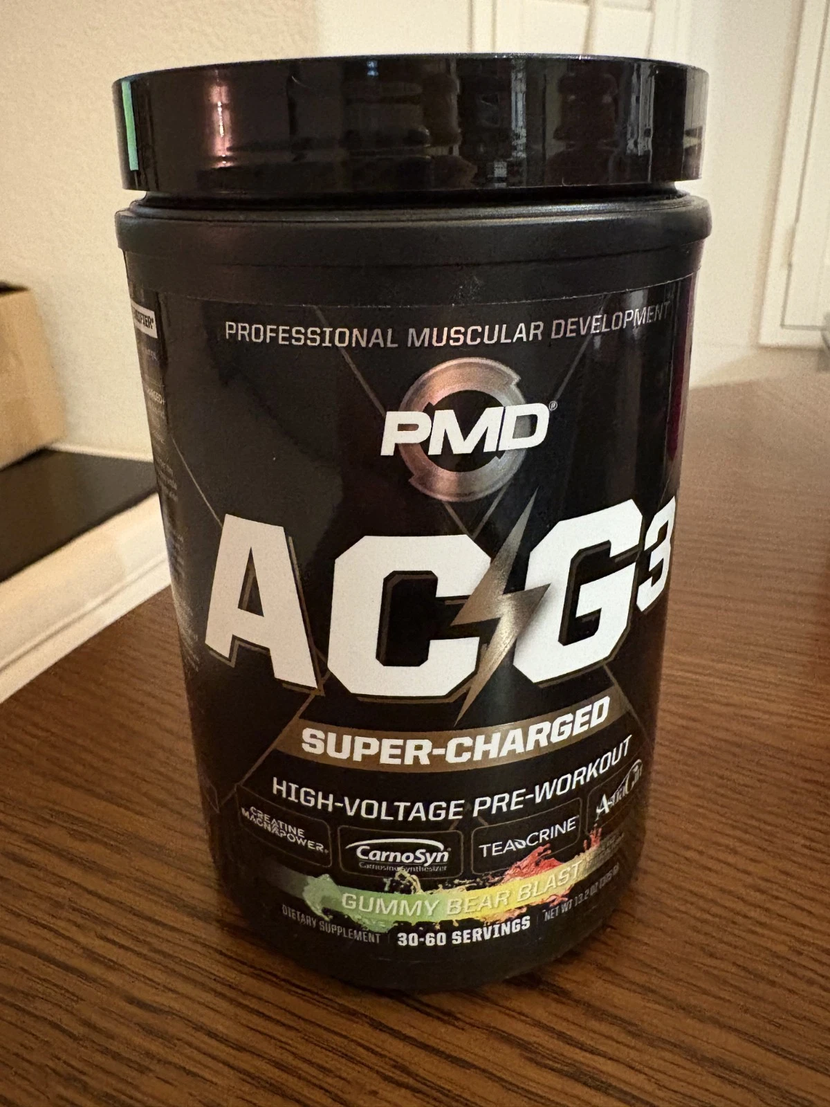 PMD ACG3 Super Charged Pre-Workout - Gummy Bear Blast EXP: 02/2026