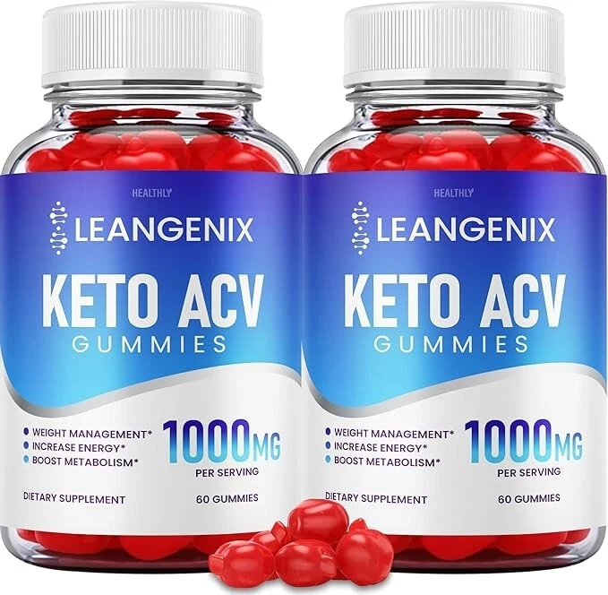 Leangenix Keto ACV Gummies Weight Management Supplement ( 120 Gummies ) 2-Pack