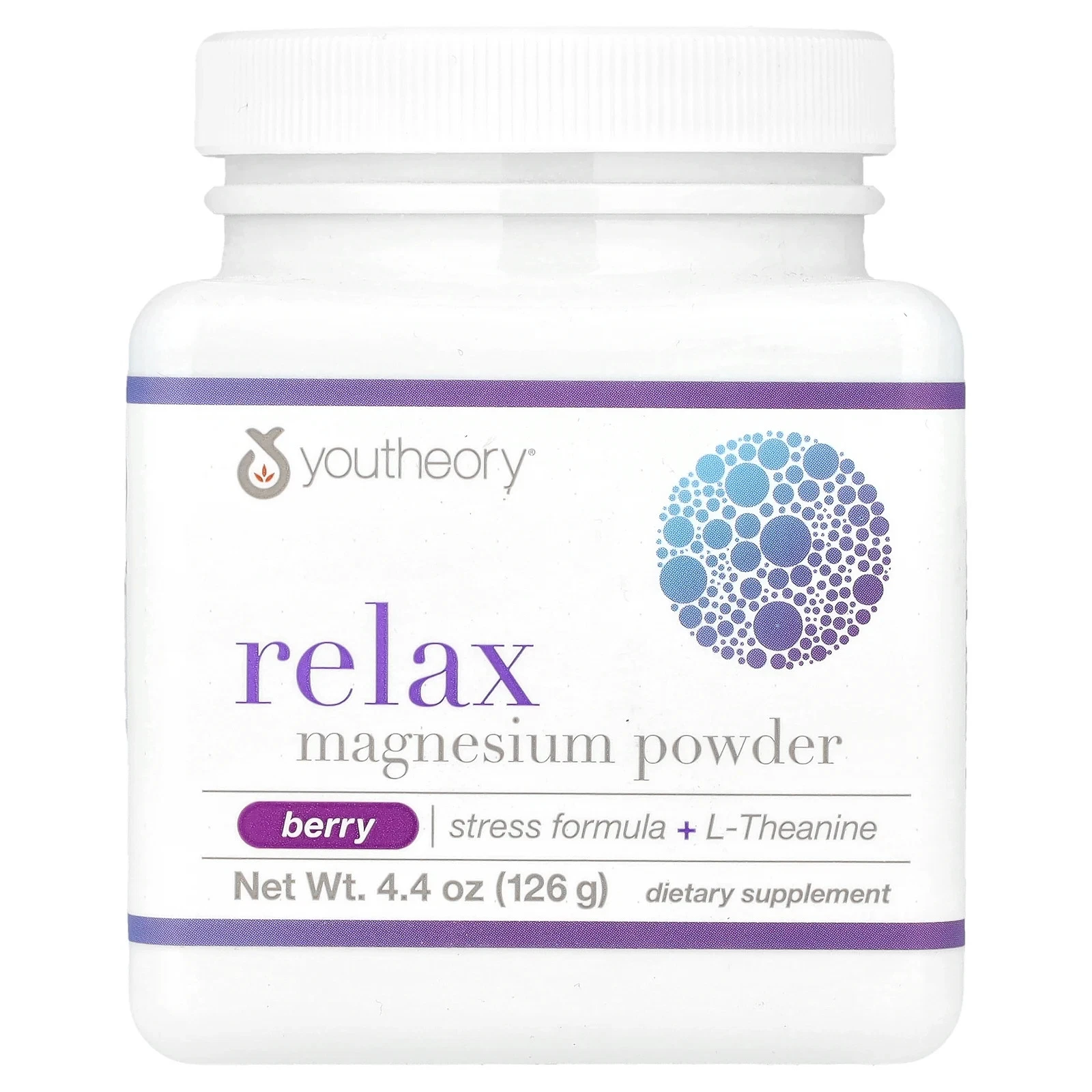 Relax, Magnesium Powder, Berry, 4.4 oz (126 g)