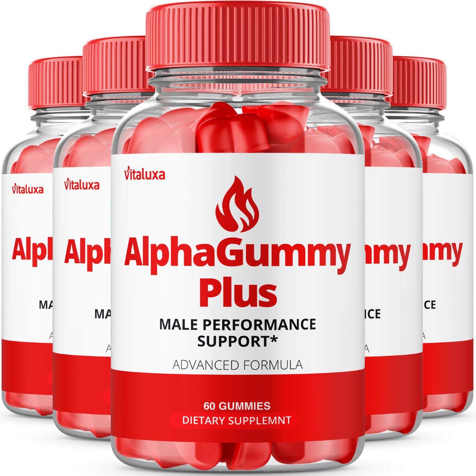 Alpha Gummy for Men Advanced Energy Performance Vitamin Supplement (300 Gummies)