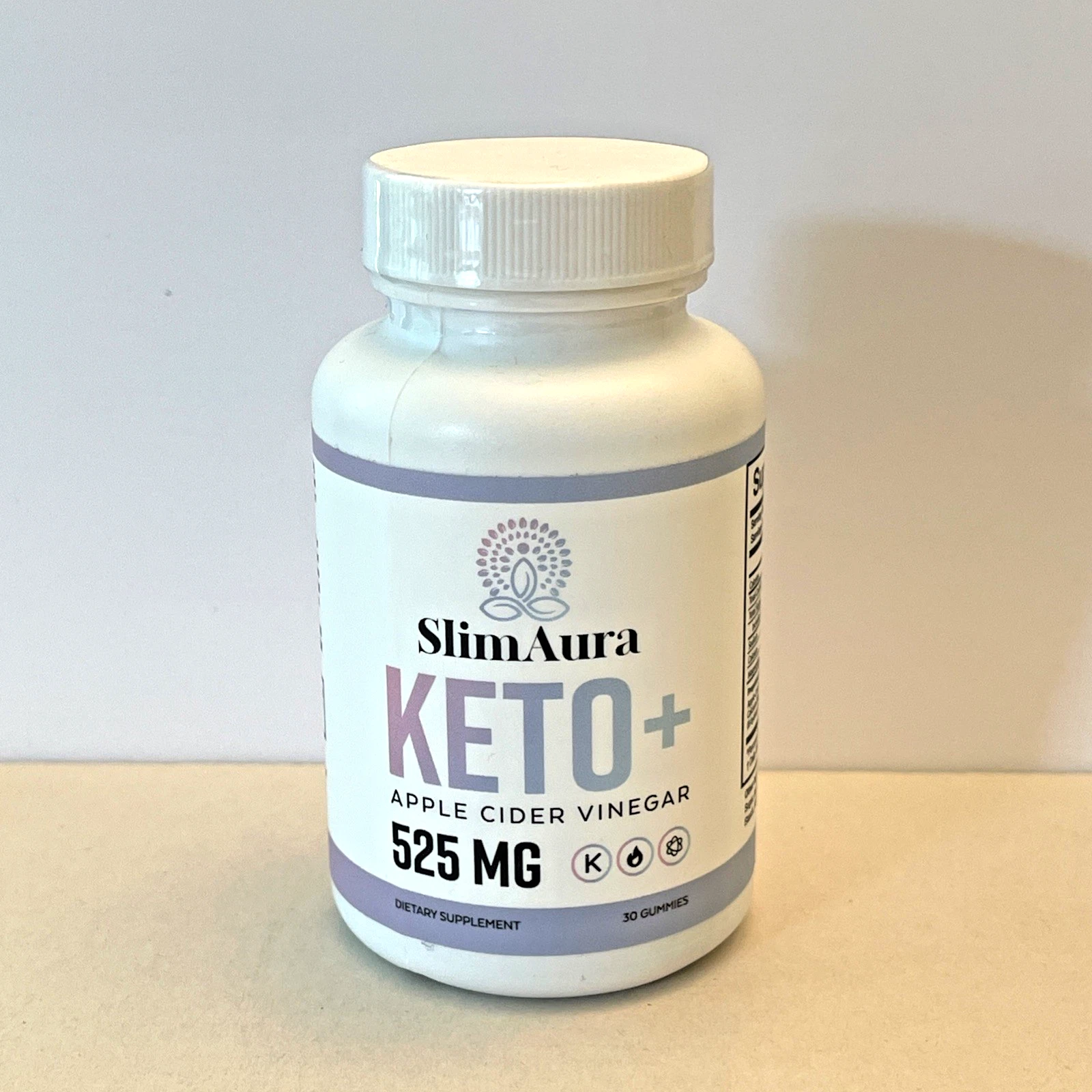 Slim Aura Keto 525MG + Apple Cider Vinegar for Weight Loss 30 Gummies EXP: 3/26