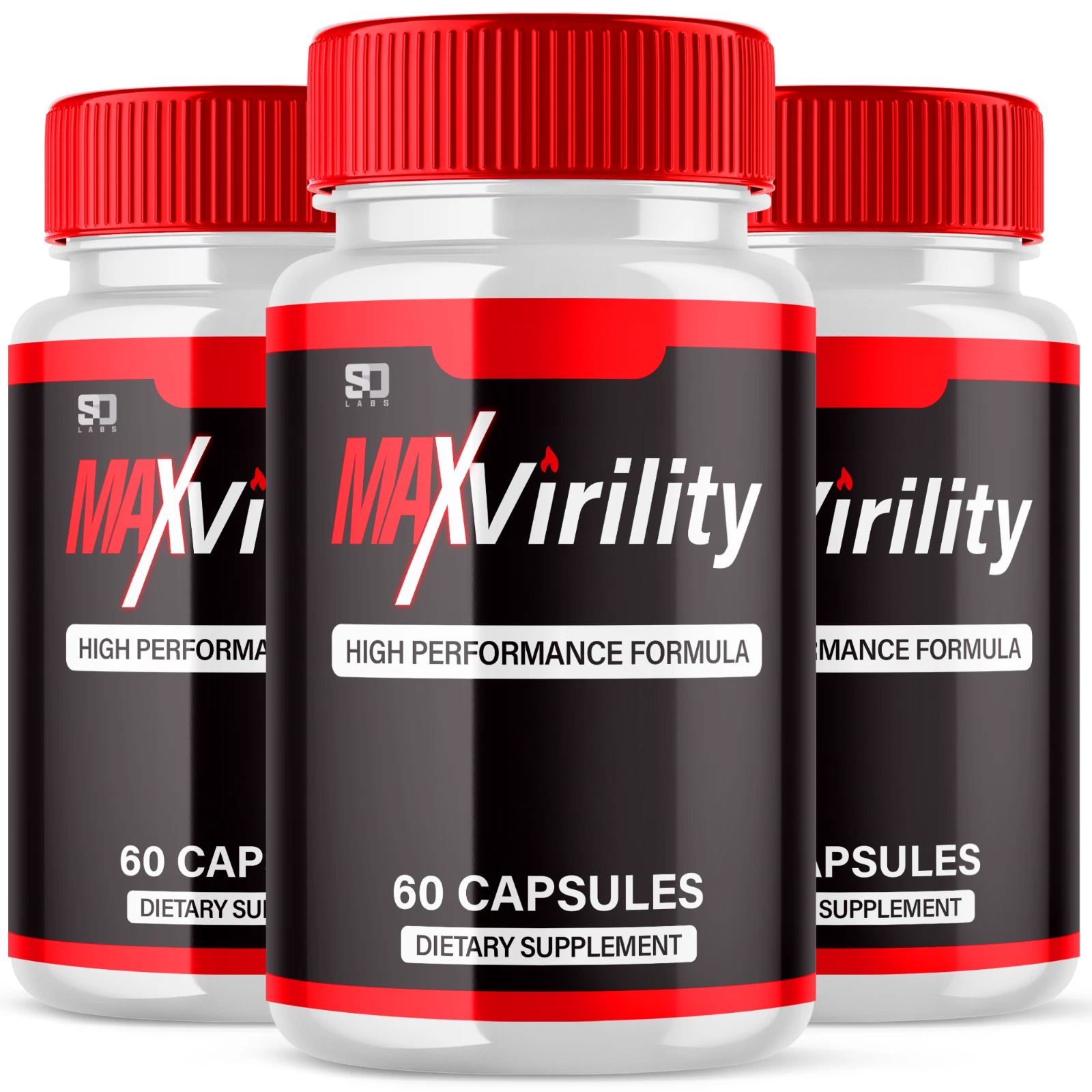 Max Virility Male Health Pills Boosts Stamina and Energy (3 Pack)
