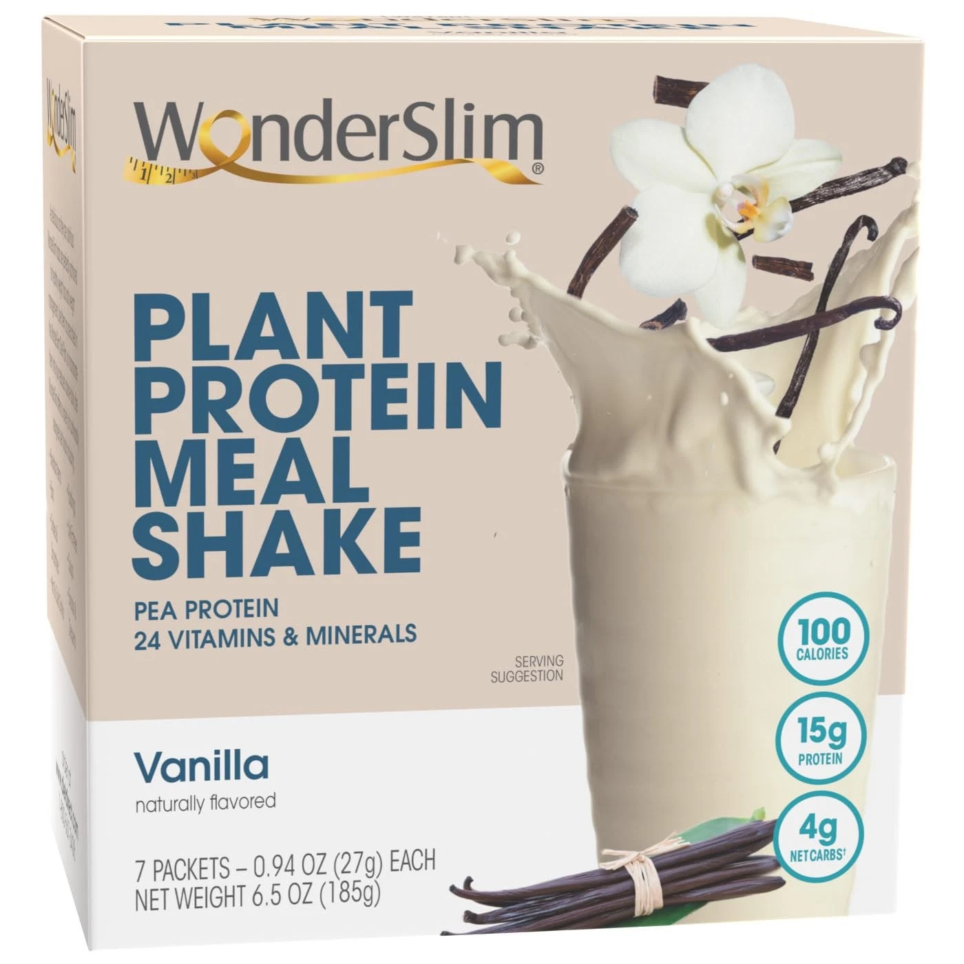 Plant Based Meal Shake, Vanilla, 15g Protein, Keto Friendly & Low Carb, Low S...