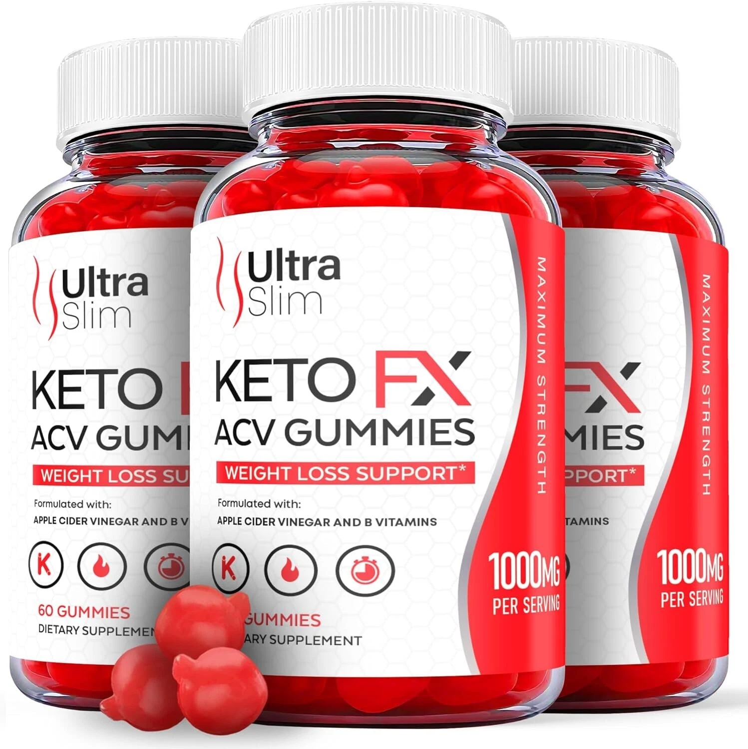 Keto FX Gummies - Keto FX ACV Gummys For Weight Loss OFFICIAL - 3 Pack