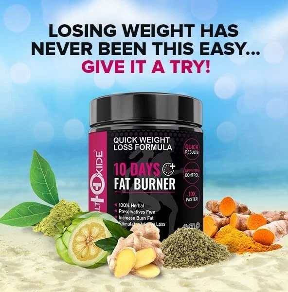 10 Days Fat Burner Weight Loss Powder (200gm) 100% Herbal Increase Burn Fat