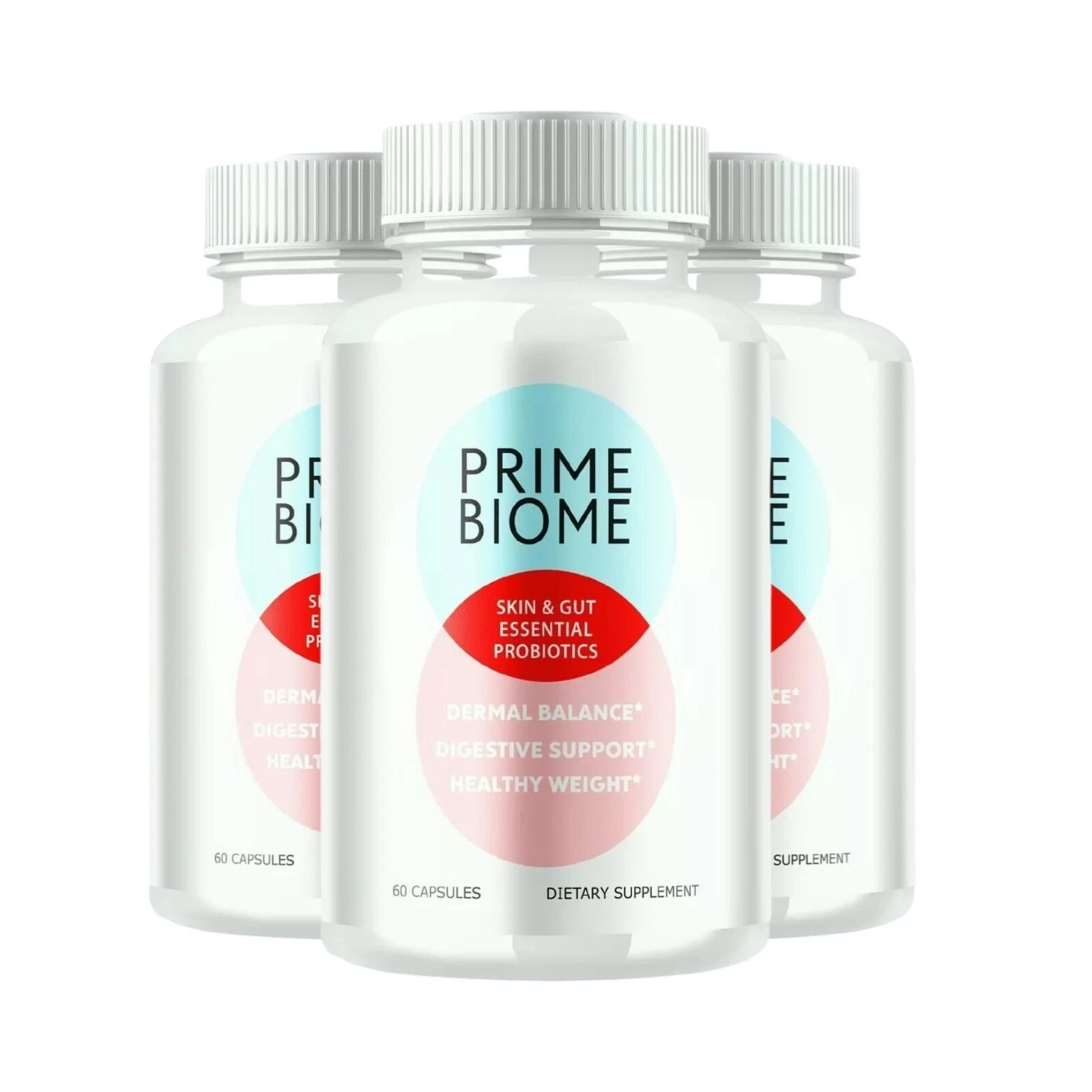 [156744989993] 3-Pack Prime Biome Capsules - PrimeBiome Gut & Skin Health Support -180 Capsules