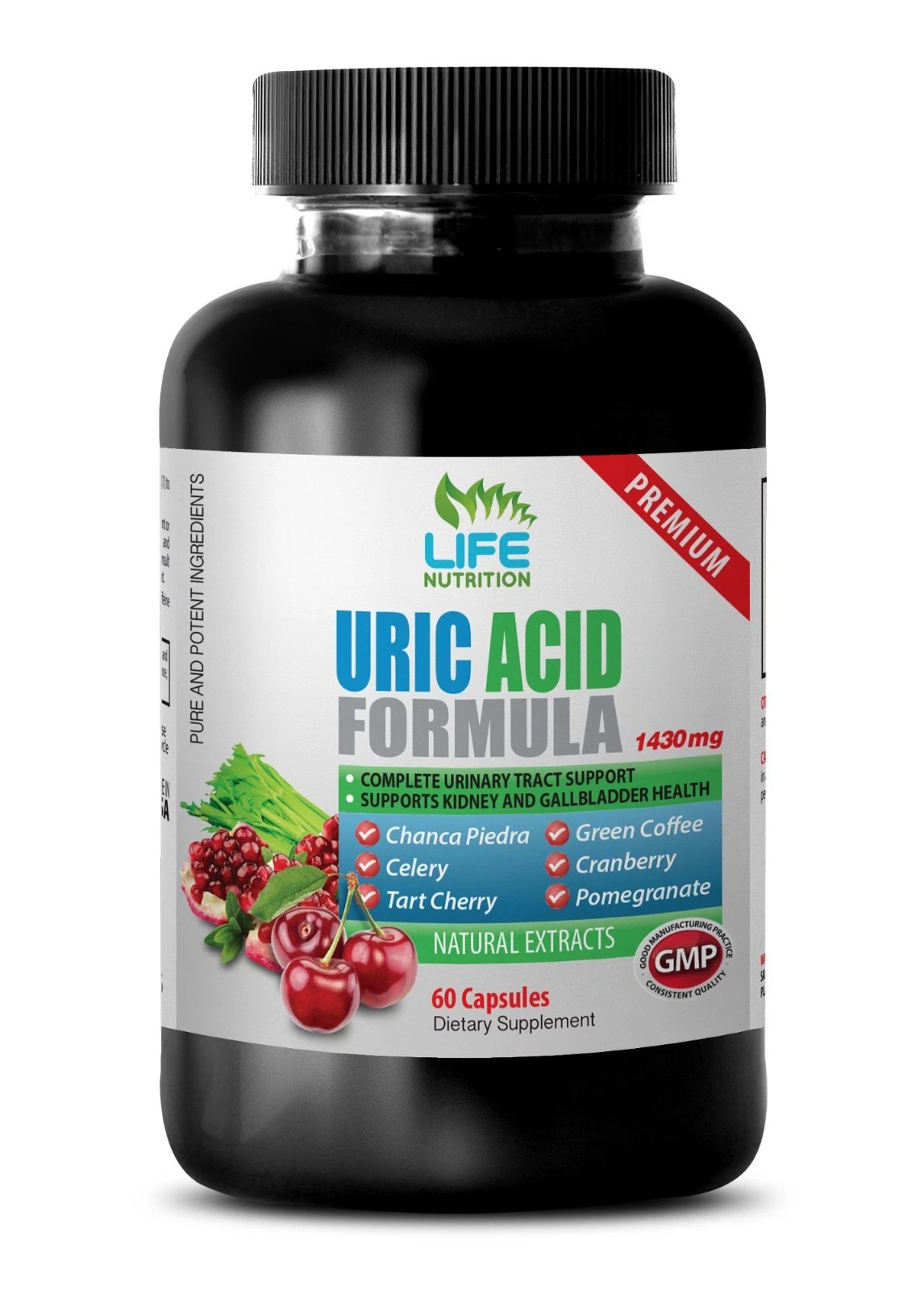 pomegranate extract - Uric Acid Formula 1430mg (1) - cranberry concentrate
