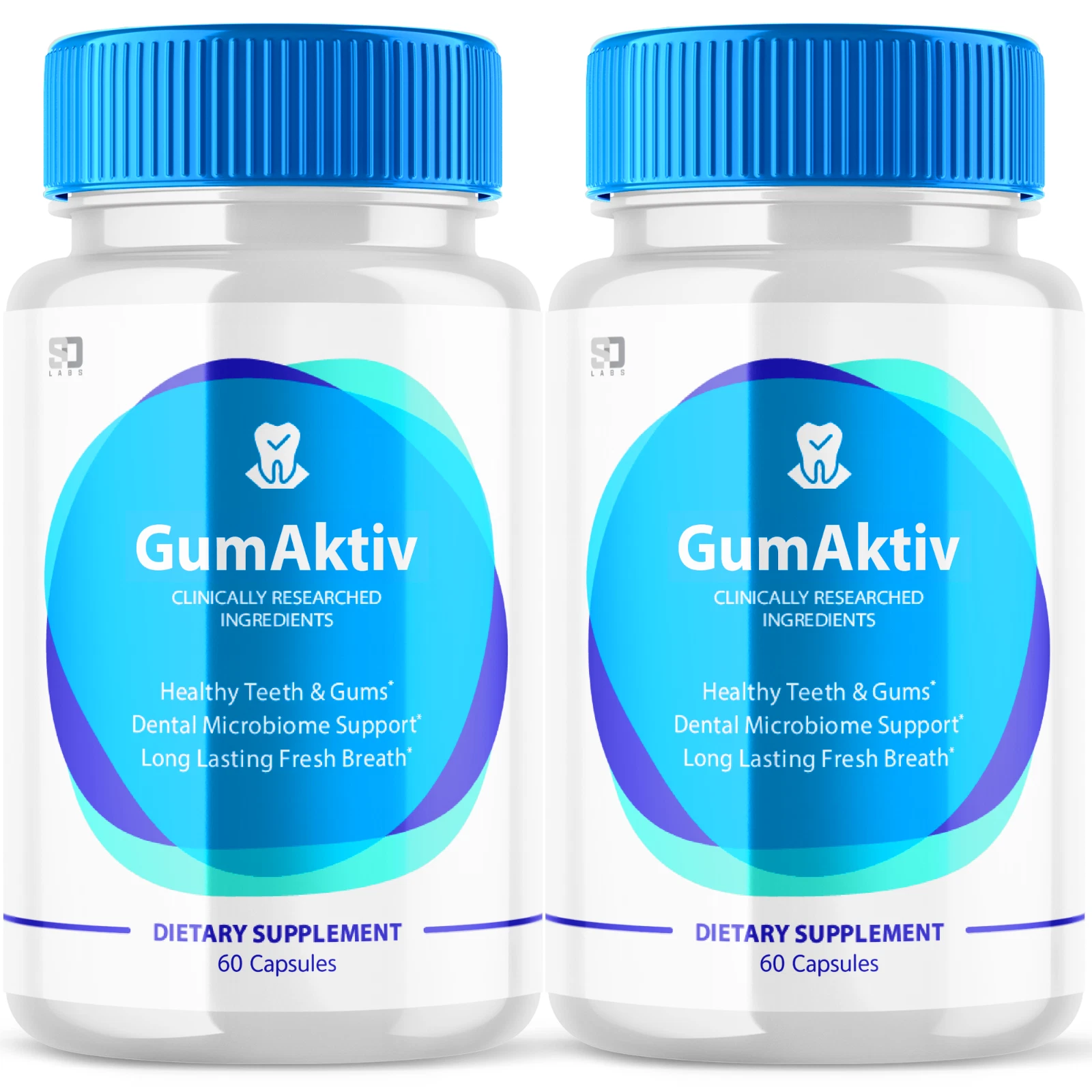 (2 Pack) GumAktiv Oral Probiotic - Supports Healthy Teeth & Gums - 120 Capsules