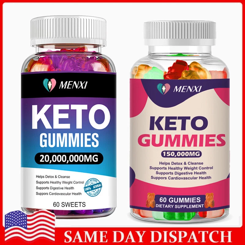 Keto ACV BHB Gummies for Fat Burn Weight Loss Detox Keto Diet Gummies MENXI