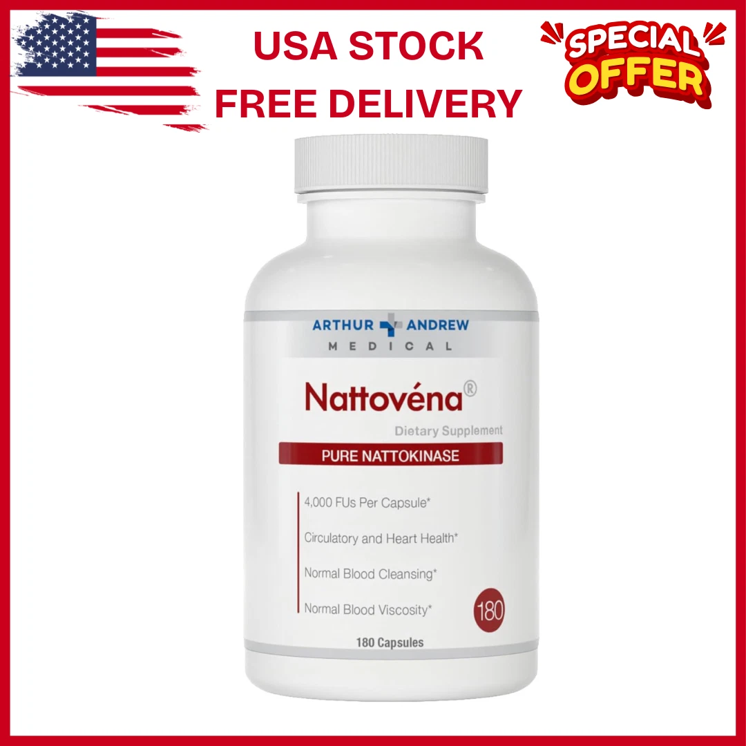 Arthur Andrew Medical, Nattovena, Pure Nattokinase Supplement, Double ...