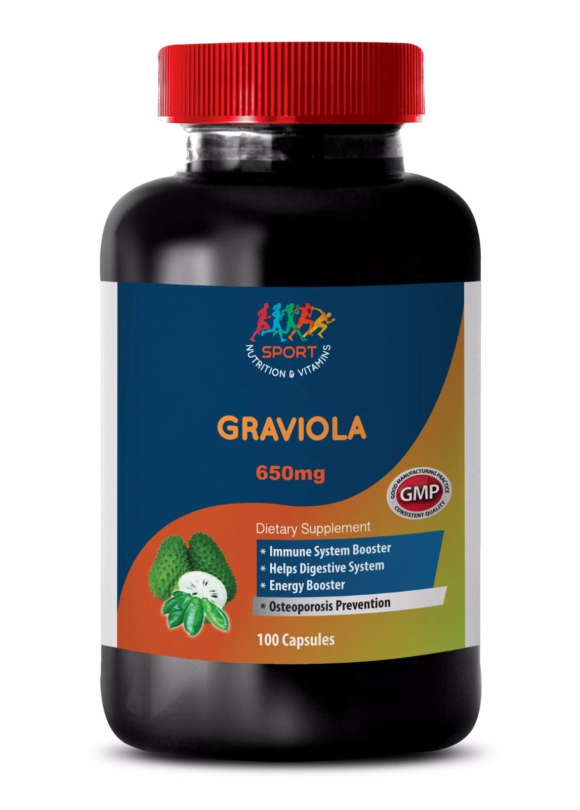 New Healthy Supplement Capsules - Graviola 650mg - Guanabana Tea 1B