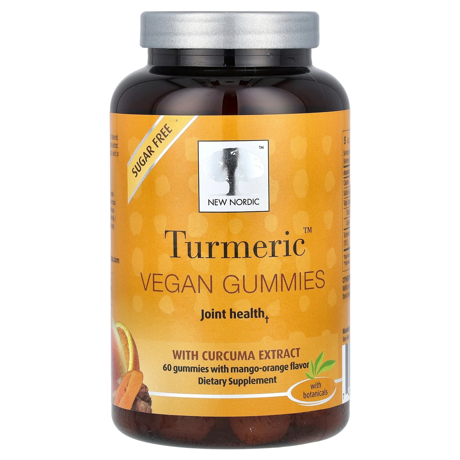Turmeric Vegan Gummies with Curcuma Extract, Mango-Orange, 60 Gummies (150 mg