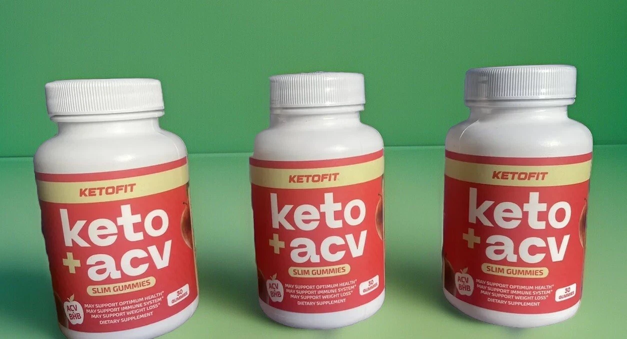 3 Ketofit Keto+ACV Gummies for Weight Loss (90 Gummies) NEW/SEALED. Exp: 03/2026