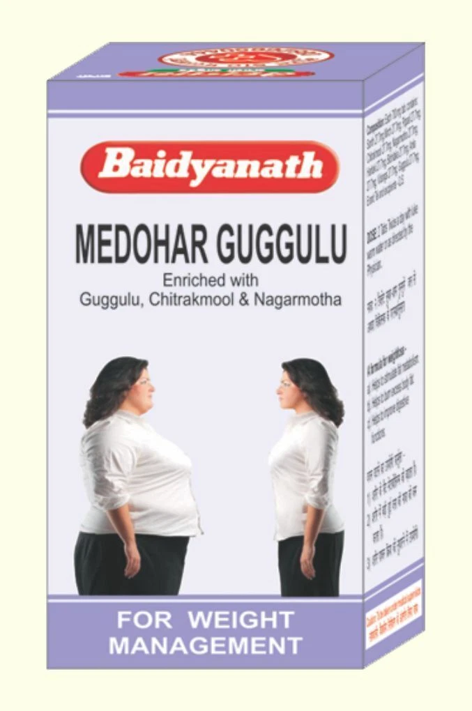 Baidyanath Medohar Guggulu / Guggul Herbal Weight_Loss Tablets.