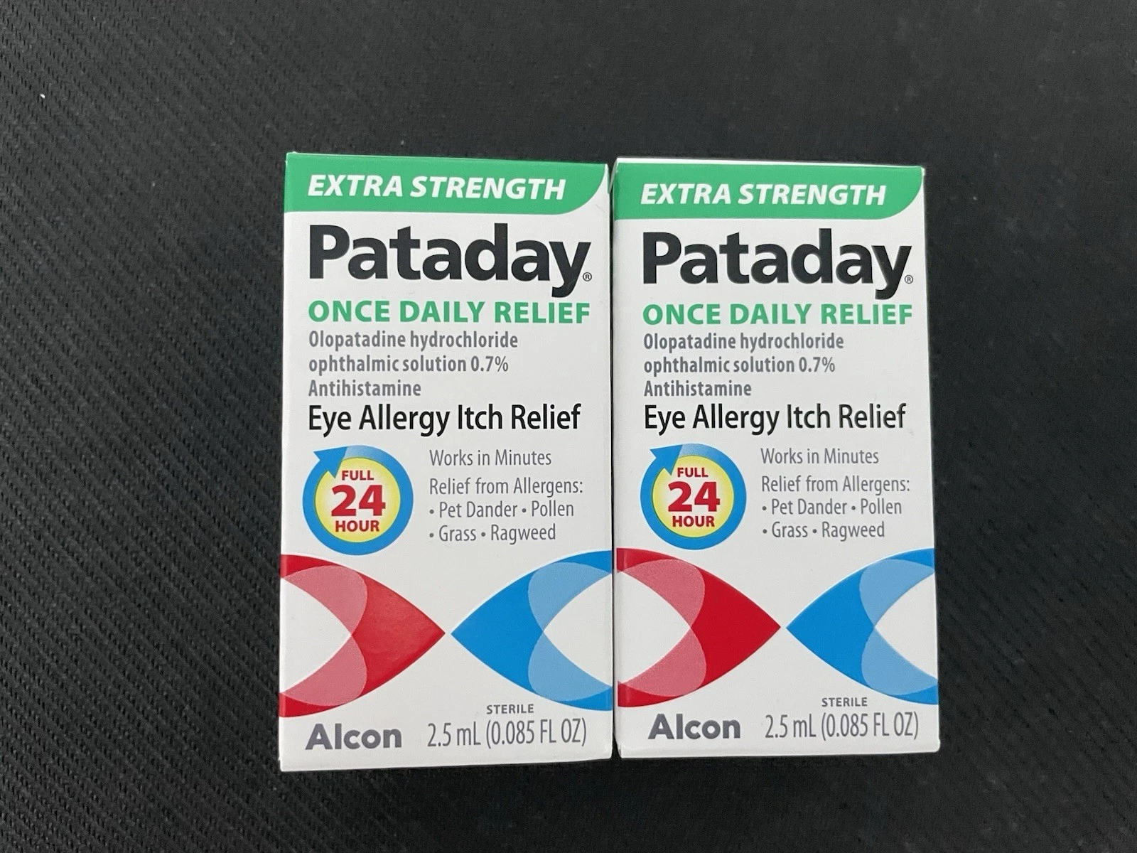 2x Pataday Once Daily Relief Extra Strength Eye Drops 2.5ml Each Exp - 11/2026