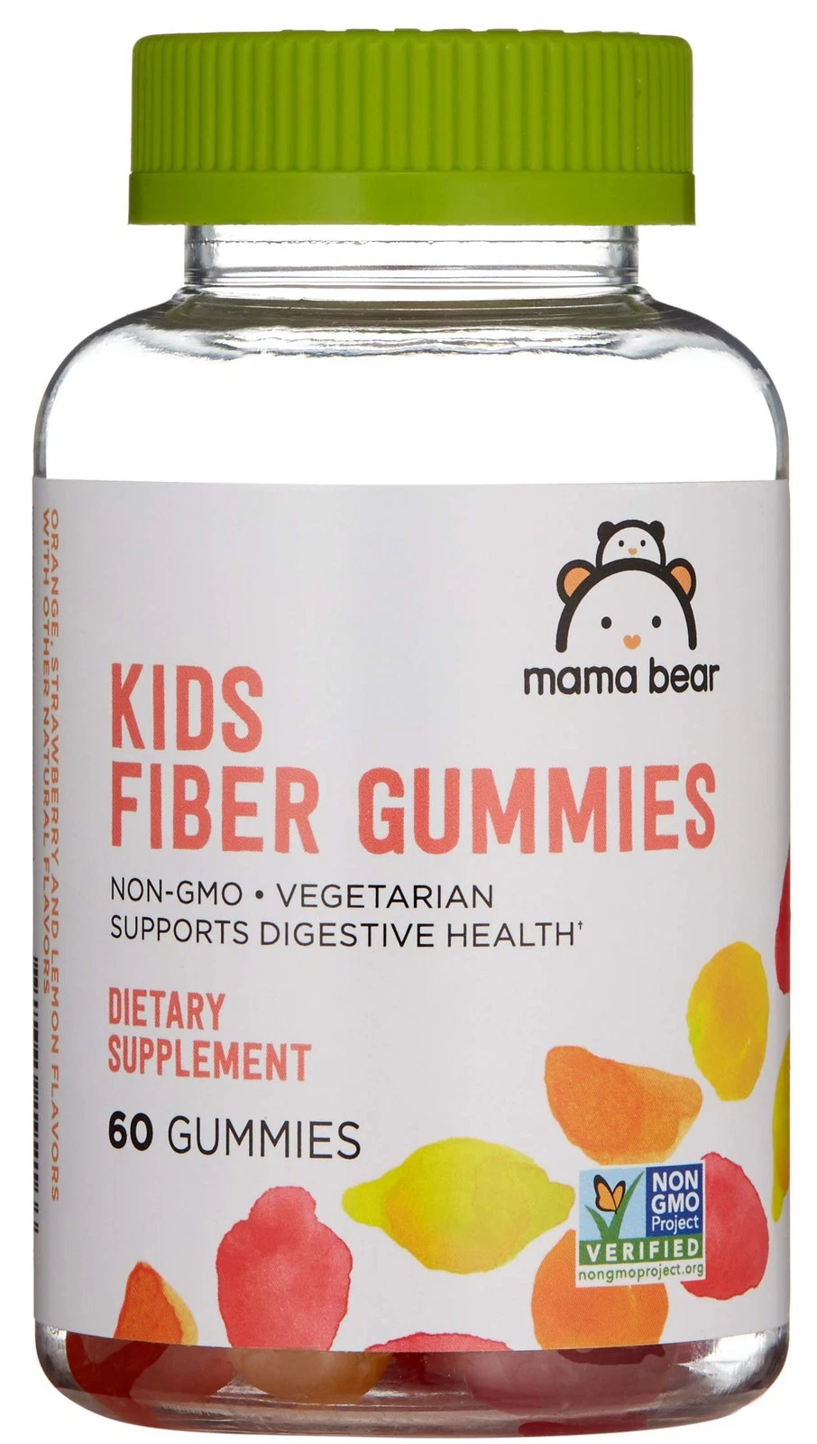 Amazon Brand - Mama Bear - Kids Fiber Gummies - Supports Digestive Health, Fiber