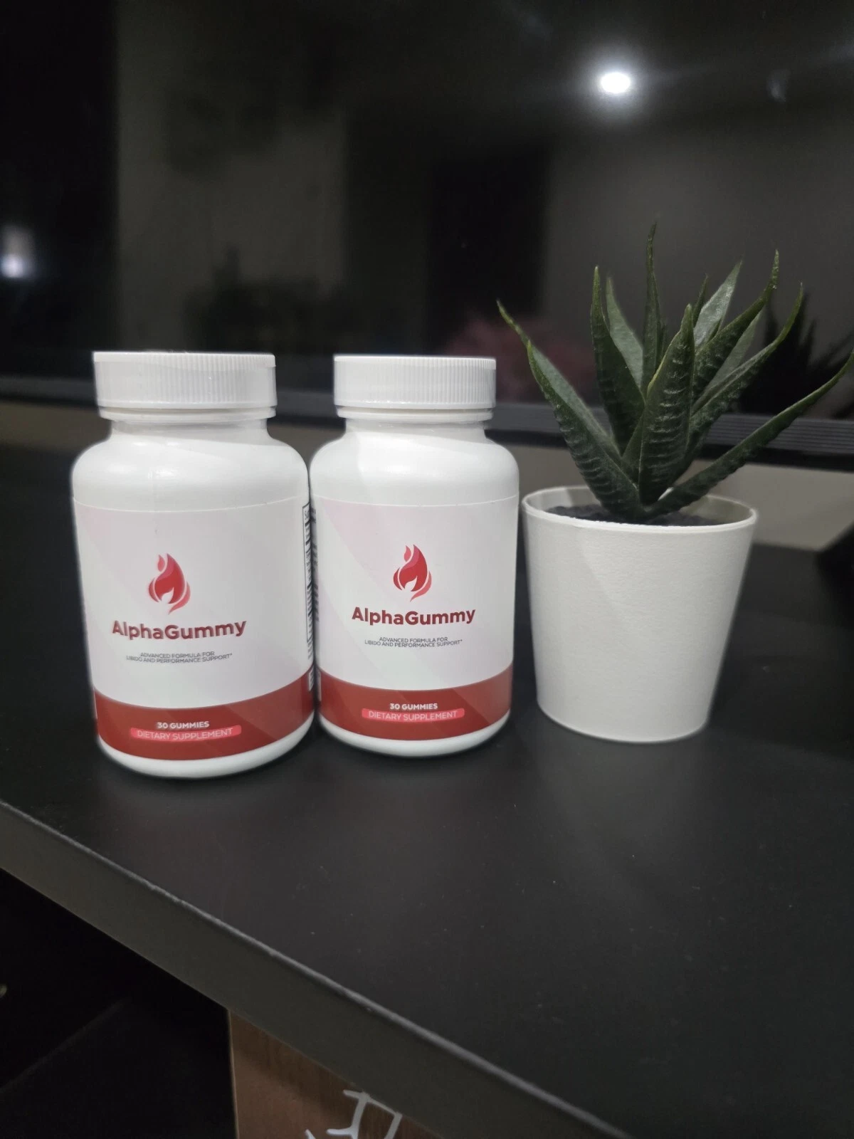 2-PACK AlphaGummy Natural Supplement for Energy, Libido & Performance 60 Gummies