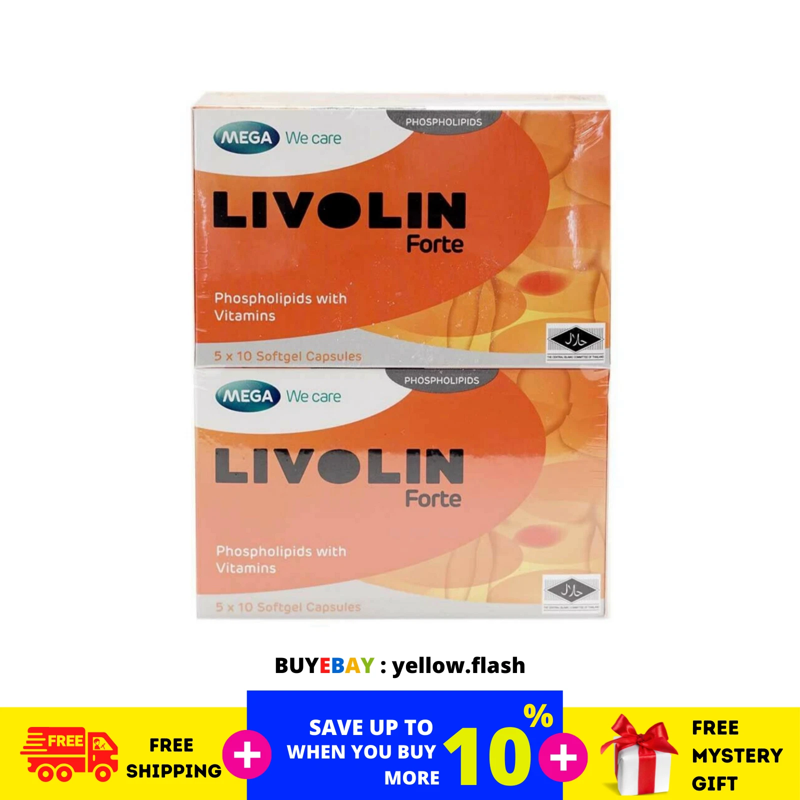 2 Boxes 50'S Livolin Forte Liver Cleanse Detox Vitamin Supplement FREE SHIP