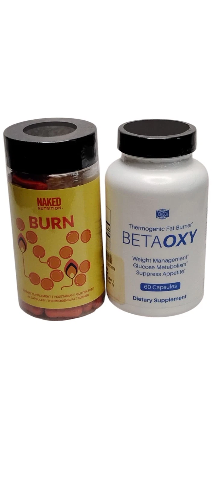Beta Oxy & Burn Naked Nutrition Combo Thermogenic Weight Management 120Caps. B4