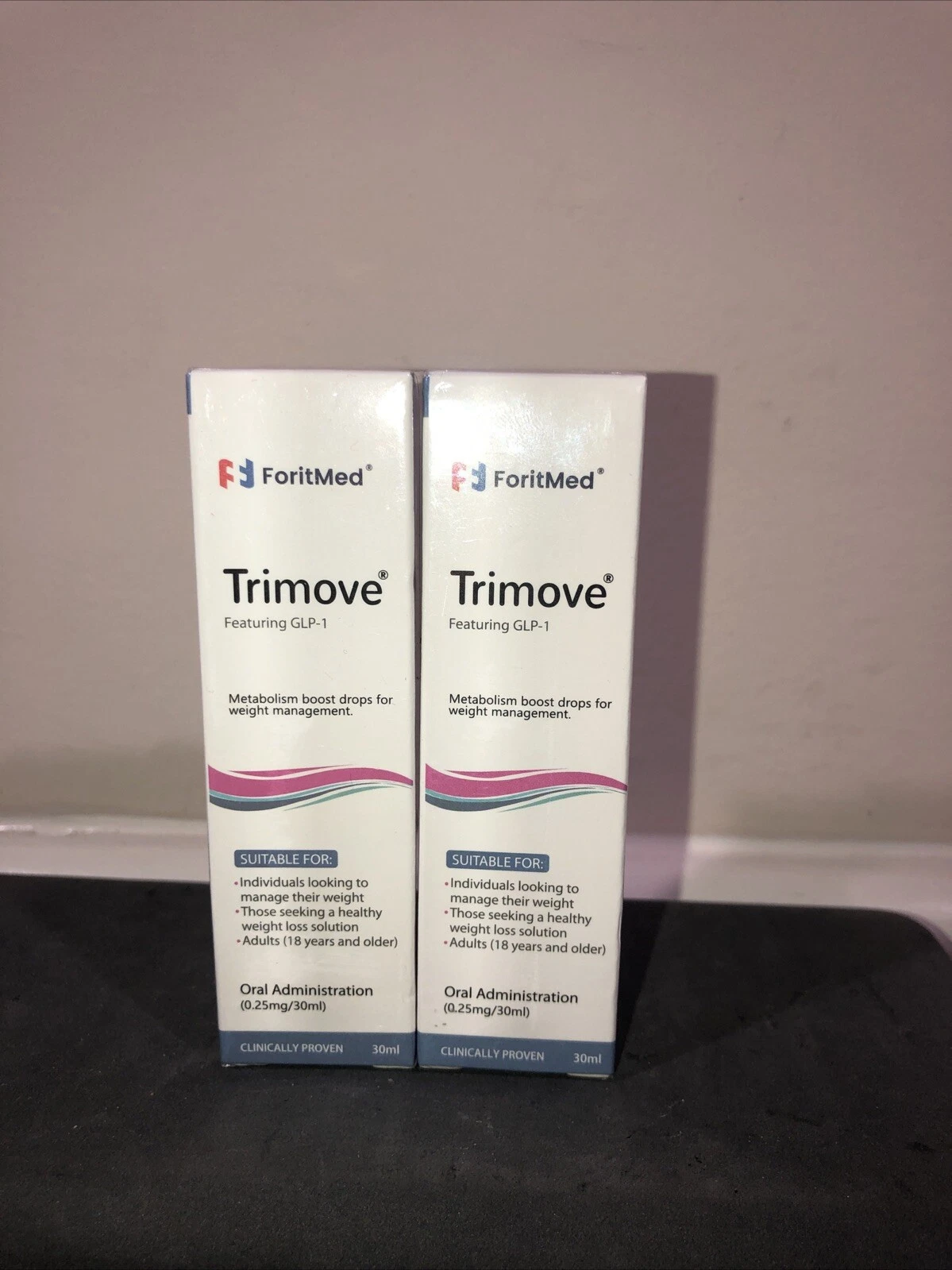 Foritmed Trimove Metabolism boost drops for weight management, 2, 30 mL￼ Boxes