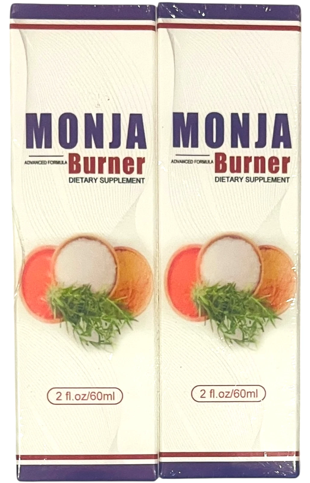 Monja Burner Dietary Drops - Liquid Drop Supplements Natural Ingredients 2 Pack