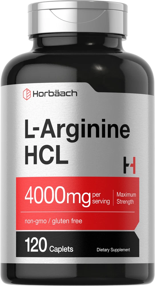 L Arginine 4000mg | 120 Caplets | Max Strength | Vegetarian | by Horbaach