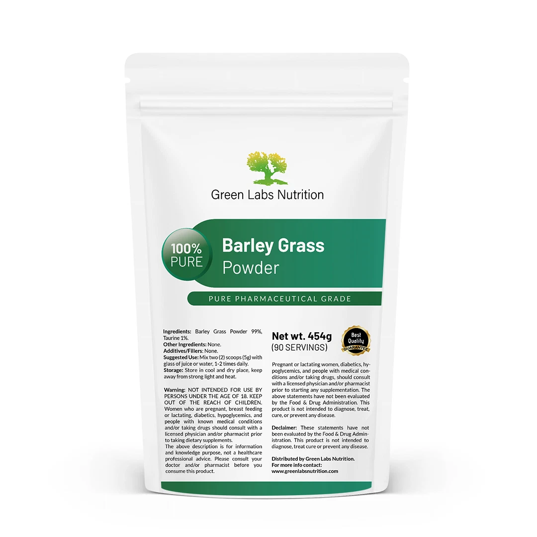 Barley Grass Powder Organic – Energy, Detox, Digestion & Alkalizing Support
