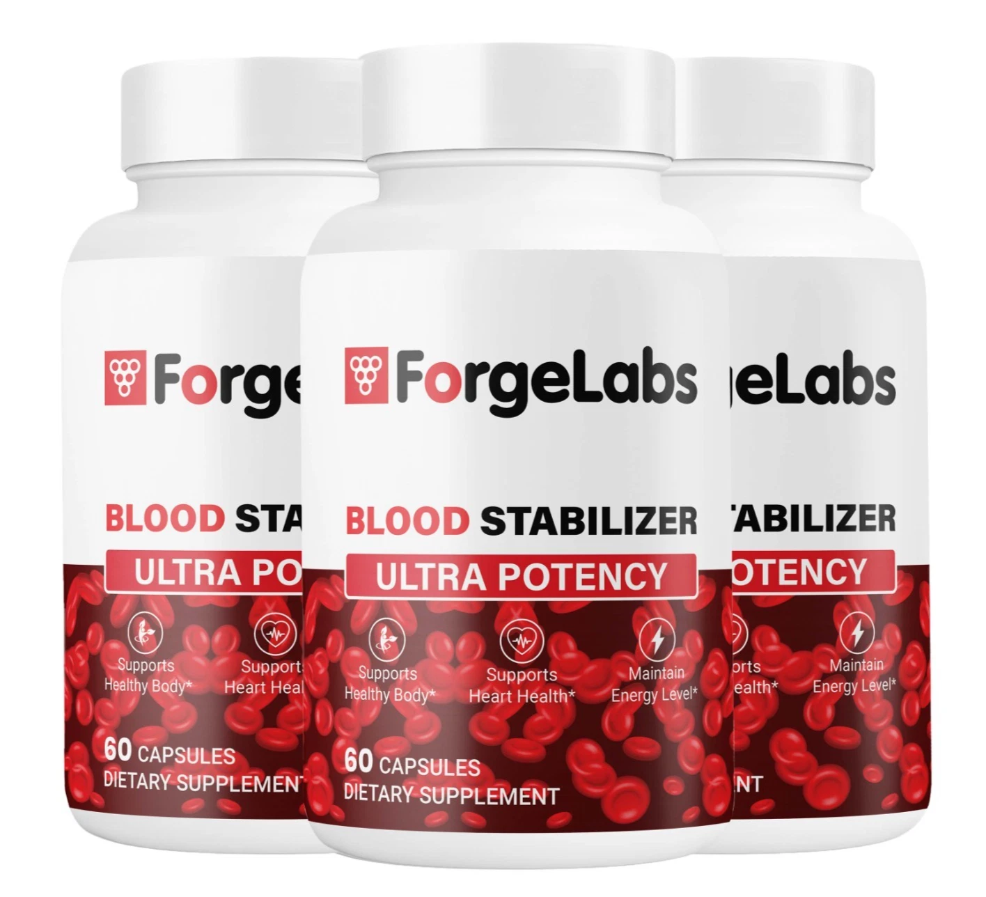 (3 Pack) ForgeLabs Blood Stabilizer, Forge Labs Advanced Blood Support