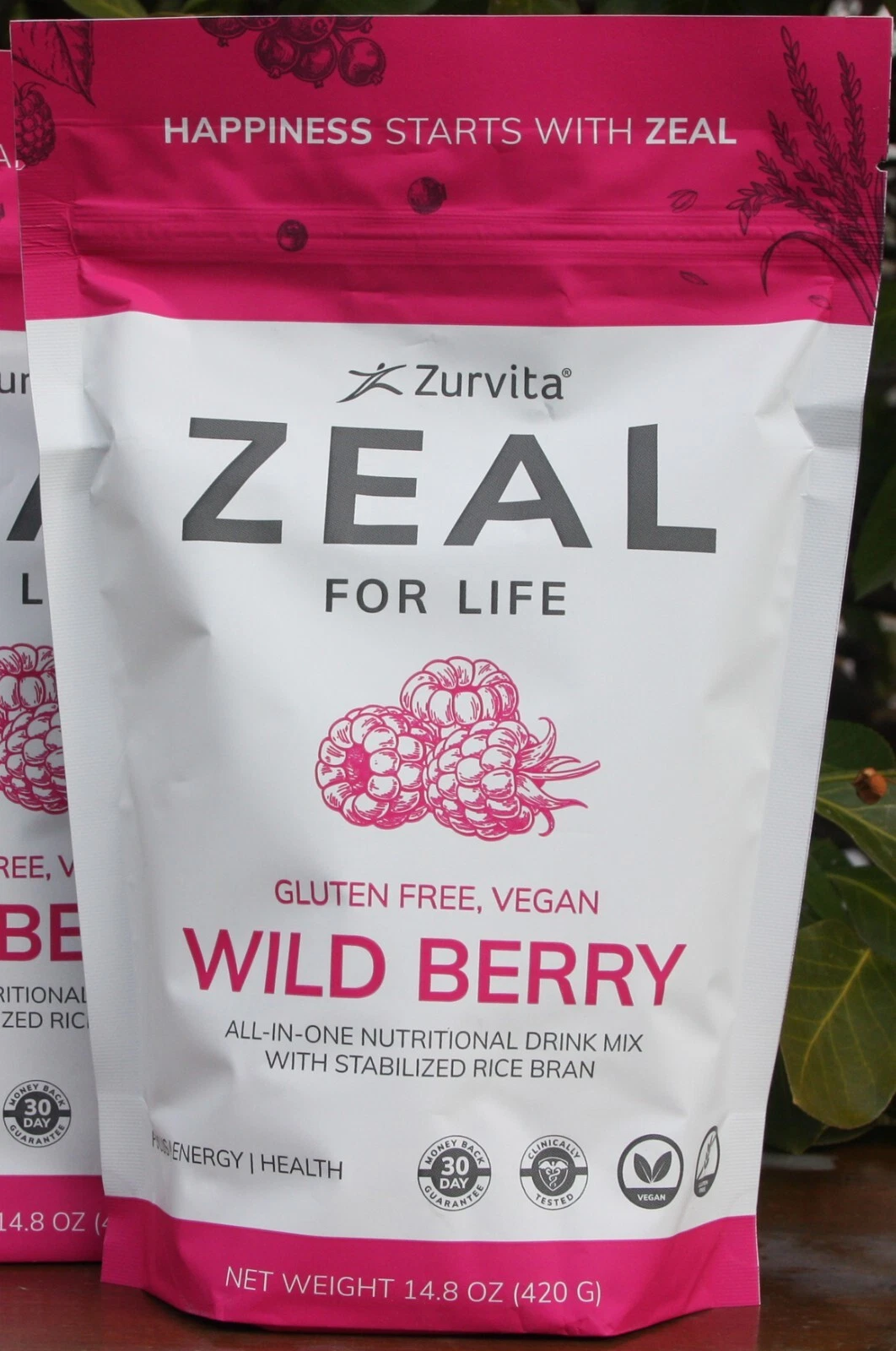 Zurvita Zeal 30-Day Wellness Bag, Gluten Free, Vegan Wild Berry