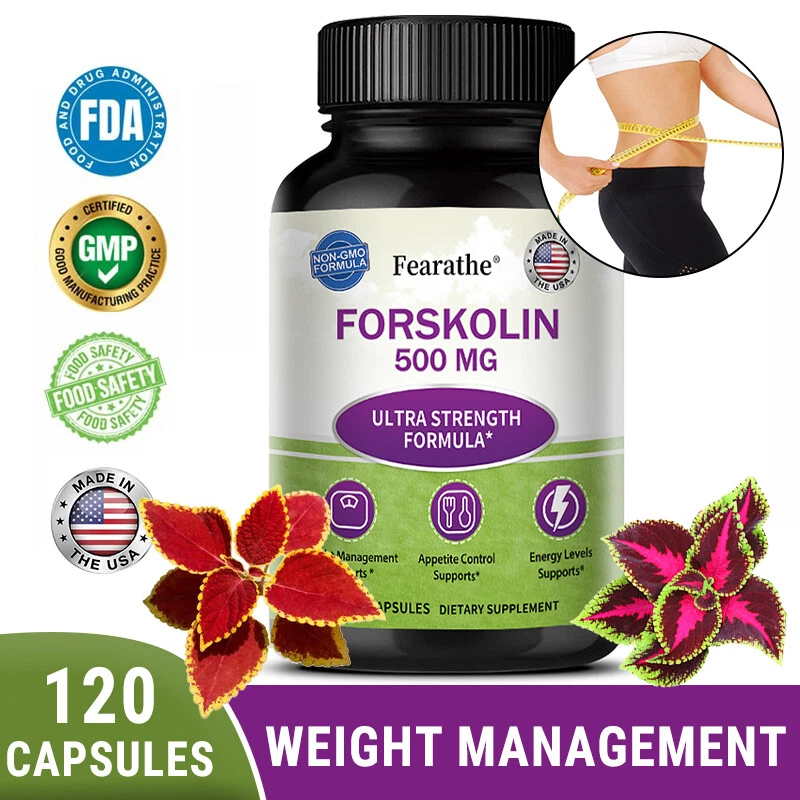 Forskolin / Weight Loss / Hunger Suppressant Supplement（30 to 120 Capsules)