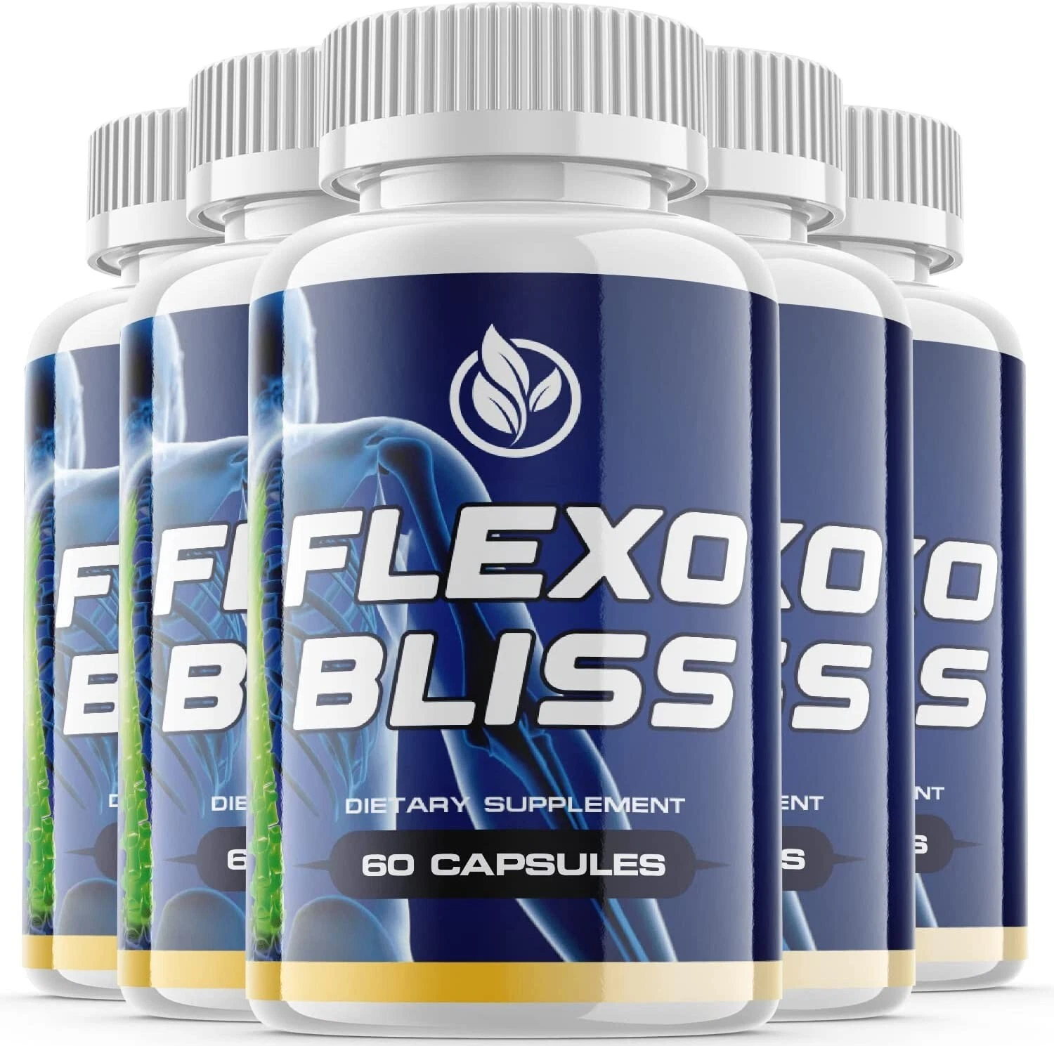 [166793018614] 5 Pack - Flexobliss Supplement Pills - Flexobliss Support Formula - 300 Capsules