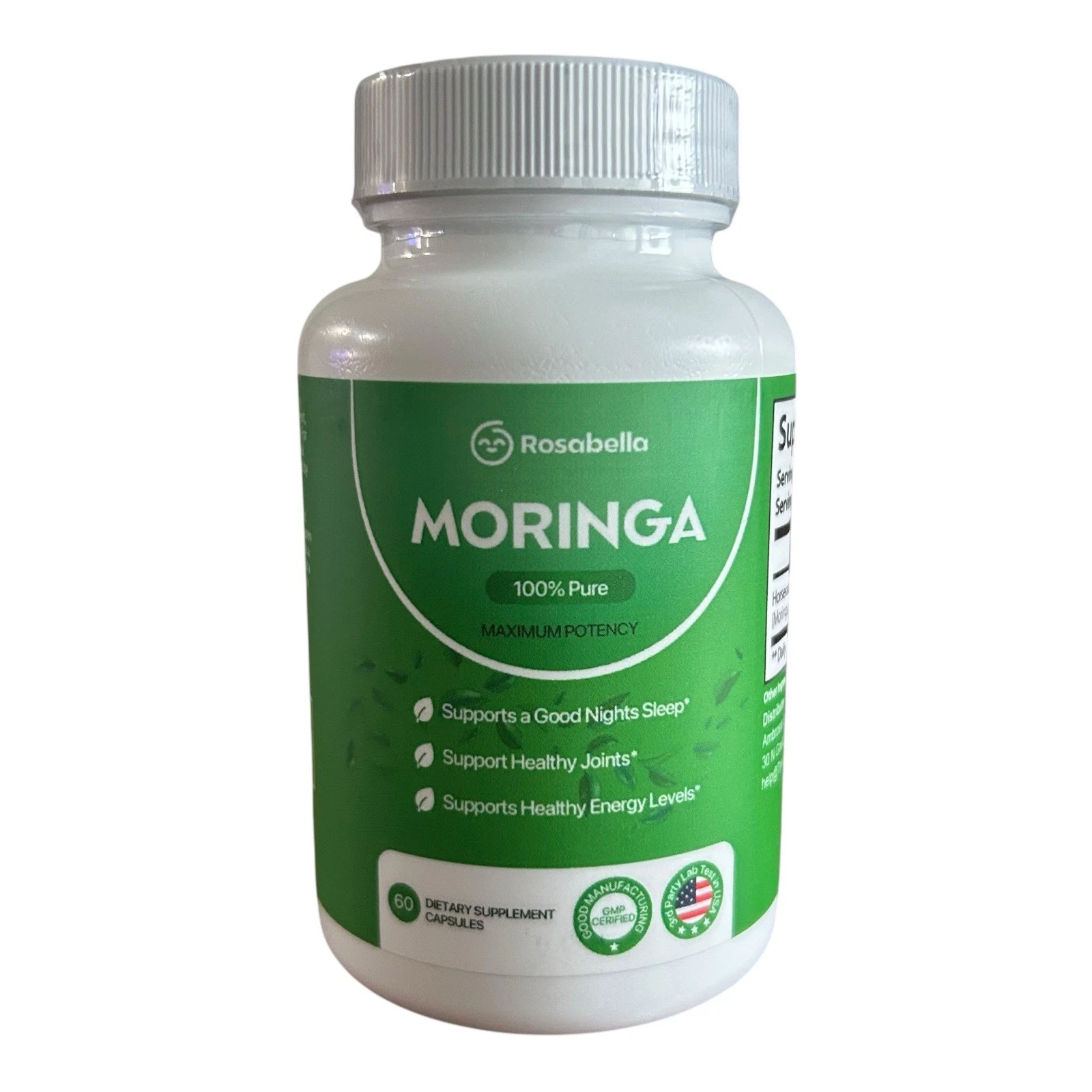 Moringa Powder Capsules - Pure Nutrient-Rich Moringa Powder - A Natural Green A1