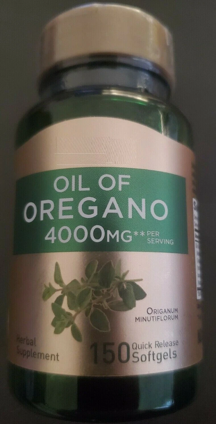 [165148816700] Oregano Oil 4000mg 150Caps Contains Carvacrol mediterranean and wild Harvest