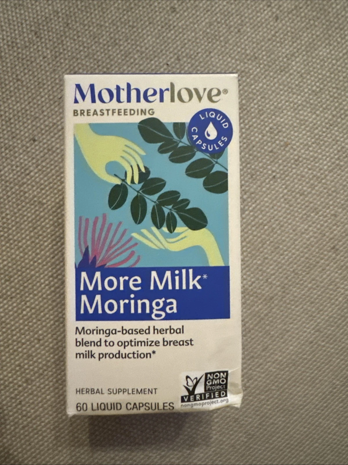 [306270793474] MotherLove MORE MILK MORINGA Supports Breast Milk Supply 60 Caps Exp. 08/2026