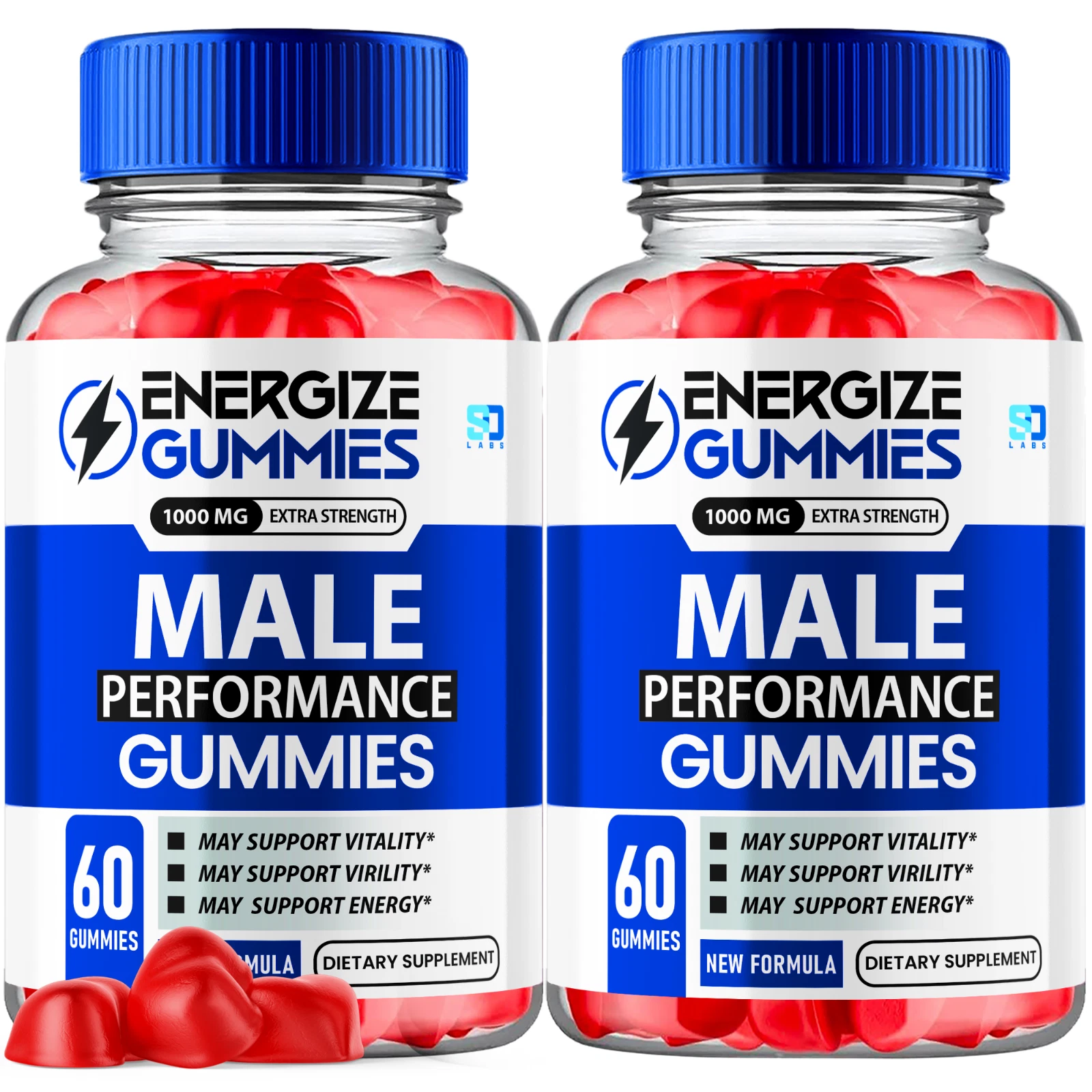 Energize Male Gummies Supports Vitality and Enhance Performance (2 Pack)
