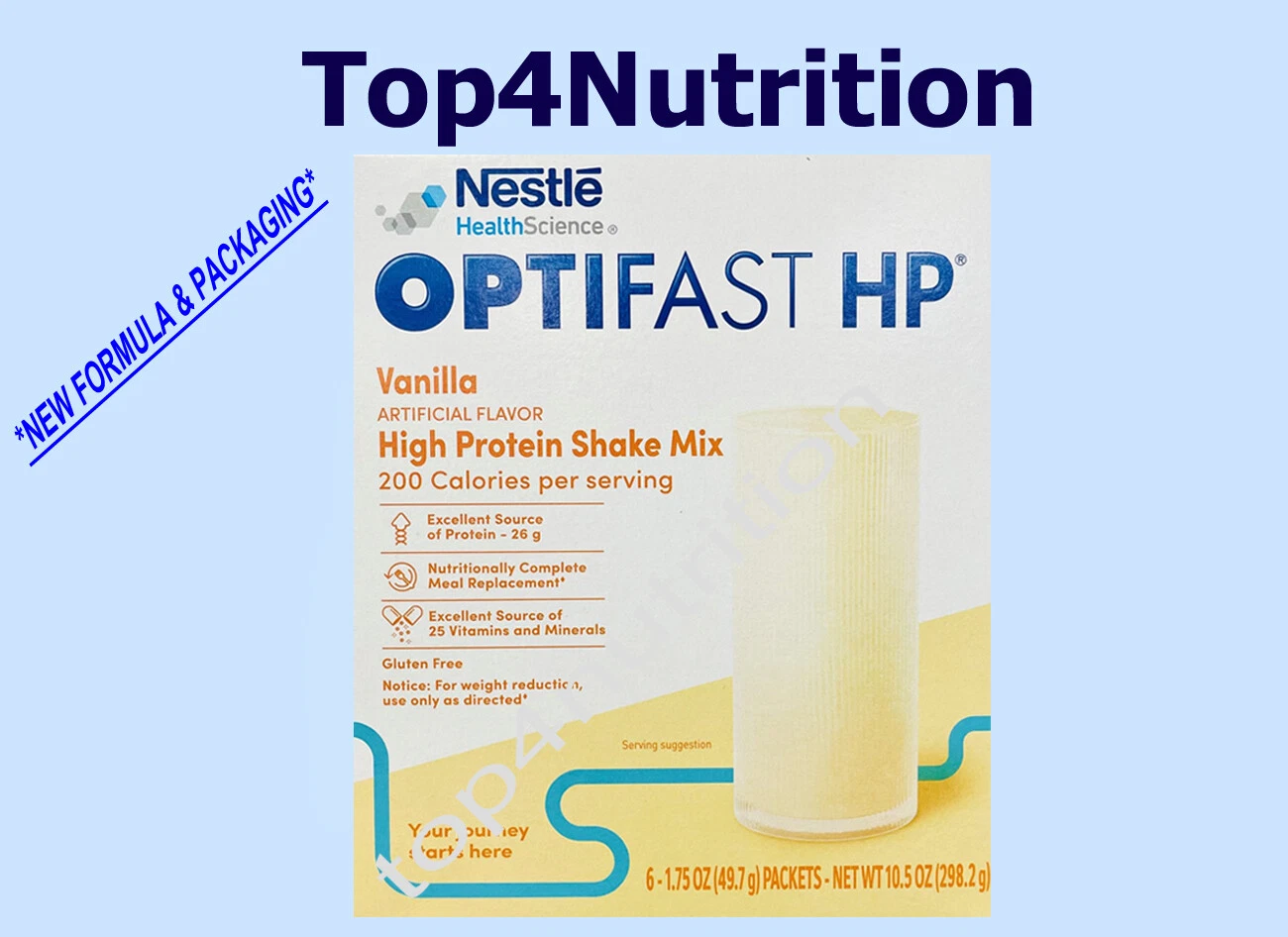 OPTIFAST HP | POWDER SHAKE | VANILLA | 5 BOXES | 30 SERVINGS | NEW FORMULA