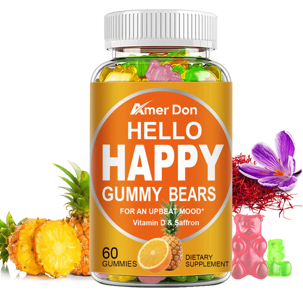 Hello Happy Gummies - Supports Cell Brain Health Provides Antioxidant Benefits