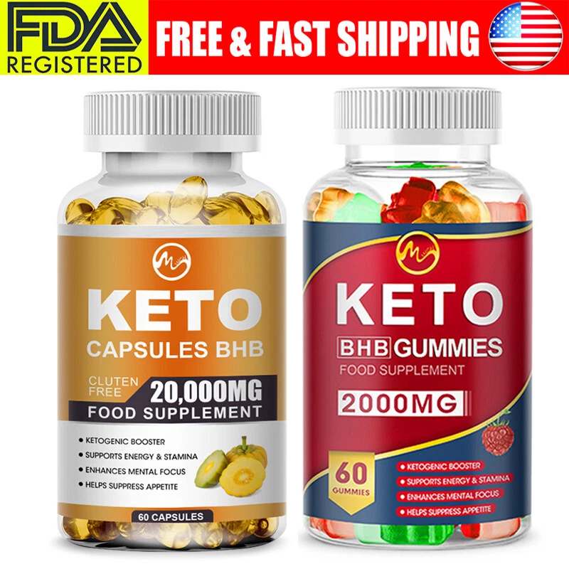 Best BHB Keto Diet Pills 20,000mg Burn Fat-Advanced Ketosis Weight Loss Gummy