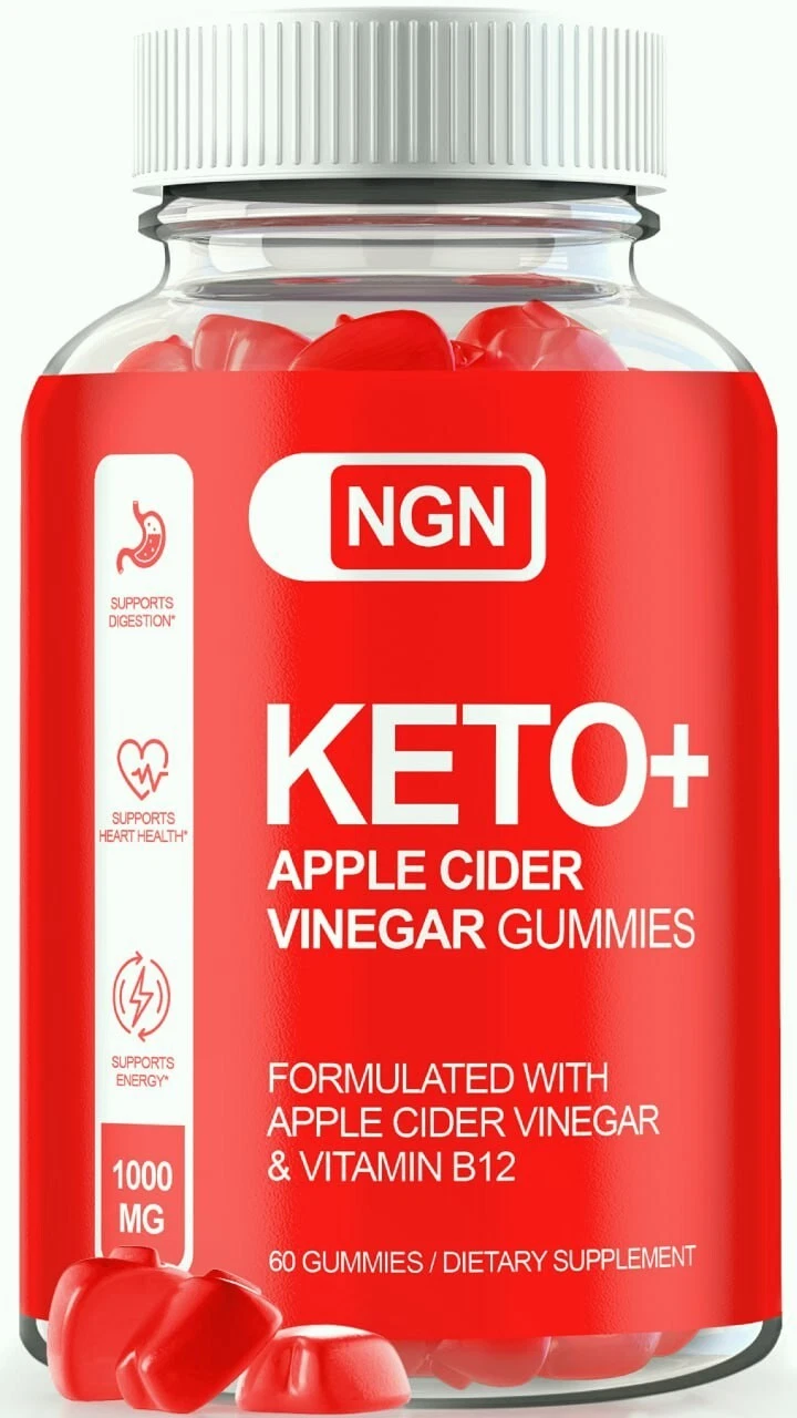NGN Keto + ACV Advanced Weight Loss Gummies to Burn Fat for Energy 60ct