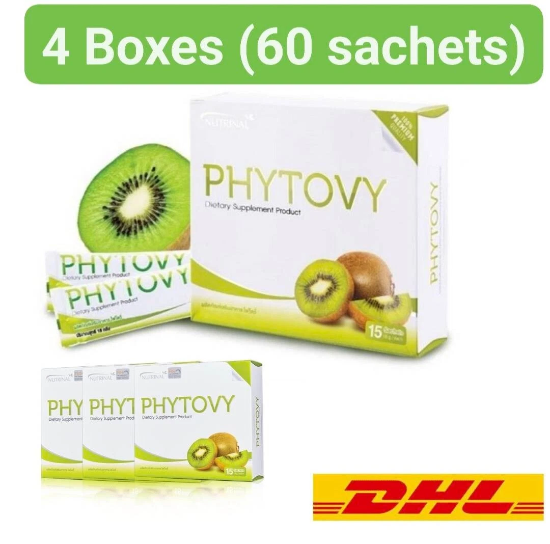 4x Premium Fiber Dietary PHYTOVY KIWI Weight Control Slim & Bright skin