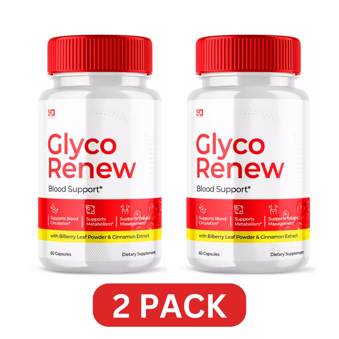 Glyco Renew Blood Support Supplement – 2 Pack (120 Caps) | EXP 09/2026 USA