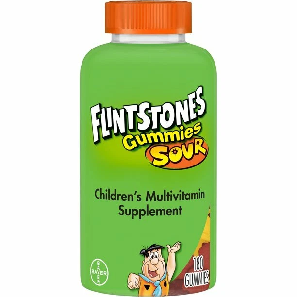 Flintstones Sour Gummies Kids Vitamins- Multivitamin for Kids- 180 Ct
